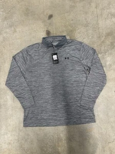 Under Armour Performance Polo 2XL Langarm meliert grau Golf Heatgear Neu mit Etikett - Bild 1 von 2