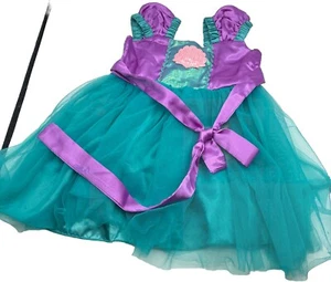Vestito principessa sirena bambina 6 mos. (14-21 libbre) acqua e viola - Foto 1 di 7