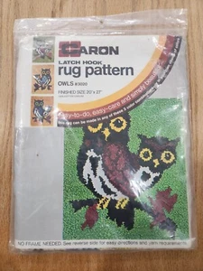 Caron Latch Hook Rug Pattern Owls 3020 - Picture 1 of 2