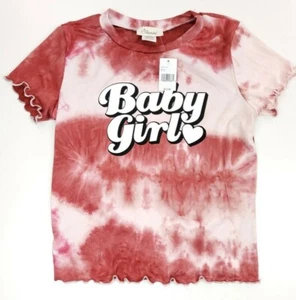 Starlet Baby Girl Lettuce Edge Tie Dye Edge T-Shirt Size S - Picture 1 of 5