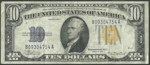 United States 10 Dollar 1934A WW2 Emergency Issue north africa FR# 2309 - Picture 1 of 2