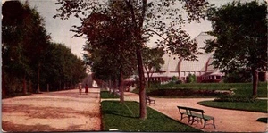 PARK SCENE Chicago, Illinois IL 2.5x5.5 c1906 Postcard - Picture 1 of 2