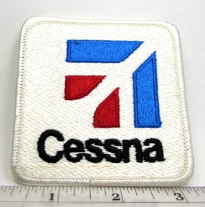 Vintage Cessna Aircraft OEM Factory Logo Patch Wichita KS Airplane Aviation B - Picture 1 of 3