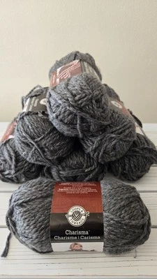 7 Loops and Threads Charisma Charcoal Yarn Acrylic 3.5 oz 109 yds Bulky 5 - Image 1 of 4