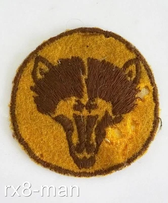 WW2 WWII SCARCE BRITISH ARMY 8TH ARMOURED BRIGADE FORMATION SIGN #2 - Image 1 of 4