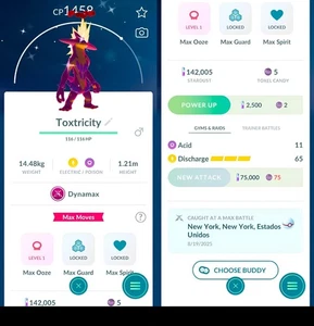 Shiny Toxtricity (forma aguda) Dynamax | Registrado | Tr-de Go✨ - Imagen 1 de 2