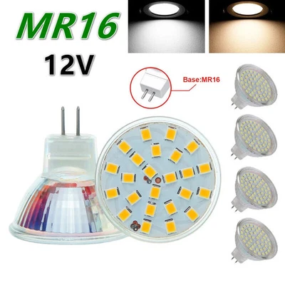 MR16 LED Bulbs 3W 5W 7W Spotlight SMD Down wall GU5.3 12V Cold Warm White - Image 1 of 4