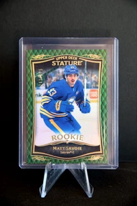 2023-24 Upper Deck Stature Matt Savoie Green /375 Sabres #50 RC - Picture 1 of 2