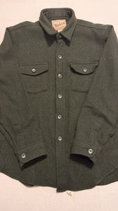 Chaqueta Camisa de Colección Woolrich Espiga Lana/nylon Para Hombre XL Verde Hecha en EE. UU. - Imagen 1 de 17