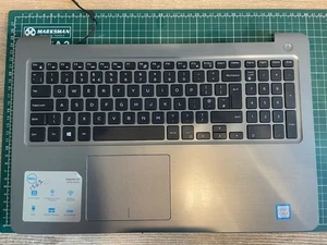 Genuine Dell Inspiron 15 5567 UK Layout £ Keyboard Palmrest Plastics 2YGKM G73 - Picture 1 of 2