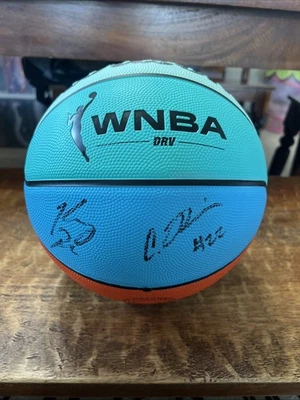 Cameron Brink Kelsey Plum Signed WNBA Basketball JSA Coa Autographed Sparks - Image 1 of 4