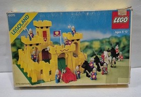 LEGO 6075 Classic Castle Yellow Castle *EMPTY BOX ONLY* - Worn Condition!