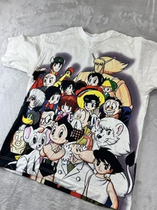 Vintage Osamu Tezuka Manga Museum Shirt Herren Large Astro Boy Kimba Anime 90s Jap - Bild 1 von 11