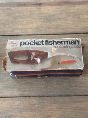 Pocket Fisherman Spin Casting Outfit Vintage Popeil's 1972  Fishing Outdoor - Image 1 of 4