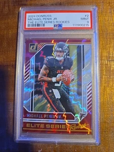 2024 Donruss Michael Penix Jr. The Elite Series Rookies RC #2 PSA 9 - Picture 1 of 3