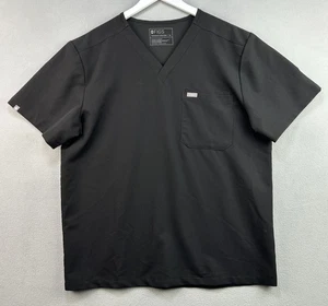FIGS Scrub Top XL schwarz Leon Technical Collection Shirt Medical FM1500 3-Pocket - Bild 1 von 8