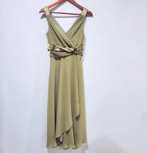 Vintage Jones Studio grün ärmellos Babydoll Midikleid Größe 8 Y2K Fee - Bild 1 von 11