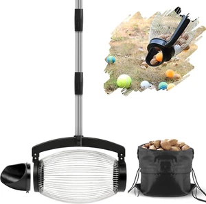 Nut Gatherer Roller for Acorns and Nuts, 2 Dumping Methods, 1.5 Gallon - Picture 1 of 12