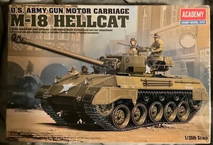 Academy M-18 Hellcat U.S. Army Gun Motor Carriage 1/35 Kit #1375 - Sealed - Picture 1 of 2