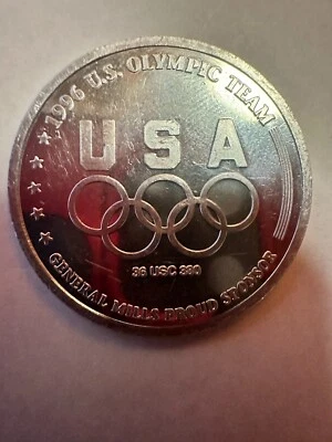 1996 U.S. Olympic Team General Mills Sponsor Coin, 36 USC 380 Atlanta Archery - Image 1 of 4