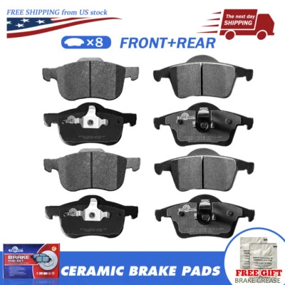 Pastillas de freno delanteras y traseras de cerámica para Volvo S60 S80 V70 XC70 Foto 1 de 4