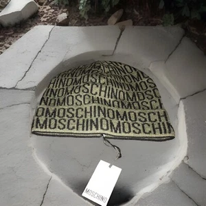 Men's MOSCHINO Logo Knit Wool Scully Olive green/Black - Picture 1 of 5