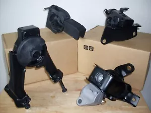 SET OF 4 ENGINE & TRANSMISSION MOUNTS FOR 2003-2008 TOYOTA COROLLA & MATRIX 1.8L - Picture 1 of 11