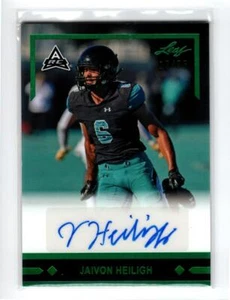 2021 Leaf Memories '91 AUTO Green #GLRJH3 Jaivon Heiligh /35 - Picture 1 of 1