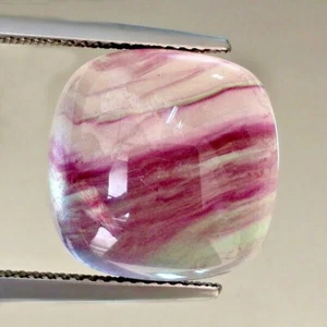 15.23cts Cushion Banded Cabochon Natural Fluorite Loose Genuine Gemstones - Imagen 1 de 3