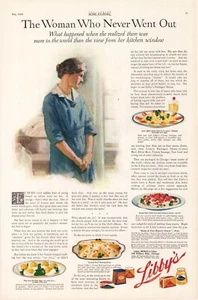 1920 LIBBYS CANNED MEATS BEEF & WESSON OIL LG FORMAT 11x15 MAGAZINE AD - Bild 1 von 3