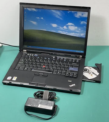 Lenovo ThinkPad T61 14" Windows XP Pro Laptop (Core 2 Duo 2.1ghz, 2GB, 120gb HD) - Image 1 of 4