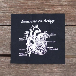 Heavens to Betsy canvas patch - riot grrrl punk band patches - Picture 1 of 1