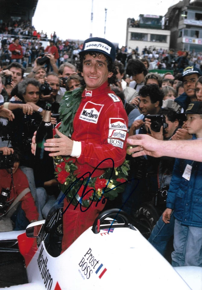 Alain Prost "McLaren" signed 8x12 inch photo autograph - Image 1 of 1