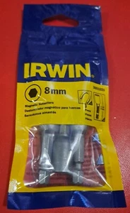 Irwin Nut Driver 3 Pack 8 mm Magnetic Nutsetter, 1-7/8 inch L Hex Shank - Picture 1 of 2