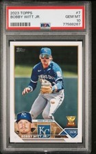 2023 Topps #7 Bobby Witt Jr. PSA10 All-Star Rookie Cup Kansas City Royals