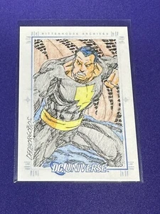 DC Comics Universum Black Adam Justice League Superheld Sketchkarte Rittenhouse - Bild 1 von 2