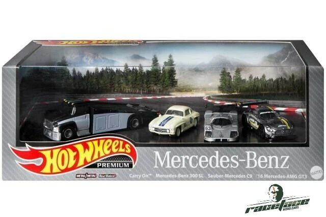 1:64 Hot Wheels Mercedes-Benz Premium Set 300 SL C9 AMG GT3 2021 Diorama