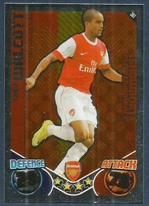 TOPPS MATCH ATTAX 2010-11- #361-ARSENAL-THEO WALCOTT-SHOWBOATING-SILVER FOIL - Picture 1 of 1