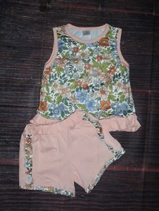NEW Boutique Floral Tank Top & Shorts Outfit Set - Picture 1 of 3