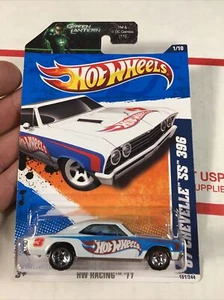 Hot Wheels 2011 HW Racing '67 CHEVELLE SS 396 Rare Green Lantern Card (23) - Picture 1 of 8