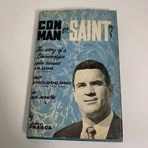 Con Man or Saint? (1st Edition 1969) by John Frasca, Hardcover w/Dust Jacket - Picture 1 of 13