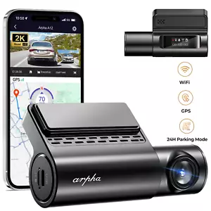 ARPHA 2K Front Video Recorder Dash Cam WiFi GPS Voice Control 1080P Night Vision - Picture 1 of 13