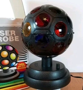 Vintage rotierende mehrfarbige Disco Stroboskop Kugel UFO hell Tanaka Stil SELTEN NEU IM KARTON NO - Bild 1 von 16