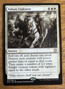 MTG Adventures in the Forgotten Realms Commander, Valiant Endeavor - Picture 1 of 1