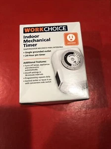 Workchoice Indoor Mechanical Timer 24-Hour Pin Timer - New - Bild 1 von 2