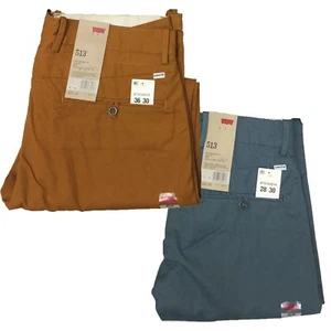 Levi's Men's 513 Slim Straight Trousers Casual Dress Pants - Picture 1 of 6