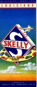 1949 Skelly Road Map: Louisiana NOS - Bild 1 von 1