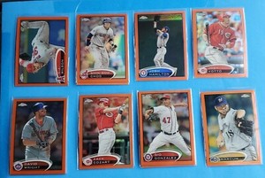 2012 Topps Chrome Baseball Orange Refractors You Pick COMPLETE YOUR SET 🔥⚾️🔥⚾️
