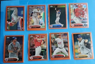 2012 Topps Chrome Baseball Orange Refractors You Pick COMPLETE YOUR SET 🔥⚾️🔥⚾️ - Image 1 of 4