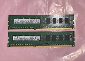 2x Samsung M391B5273DH0-YK0 4GB DDR3-1600 PC3-12800 ECC Unbuffered RAM | 8GB - Picture 1 of 1